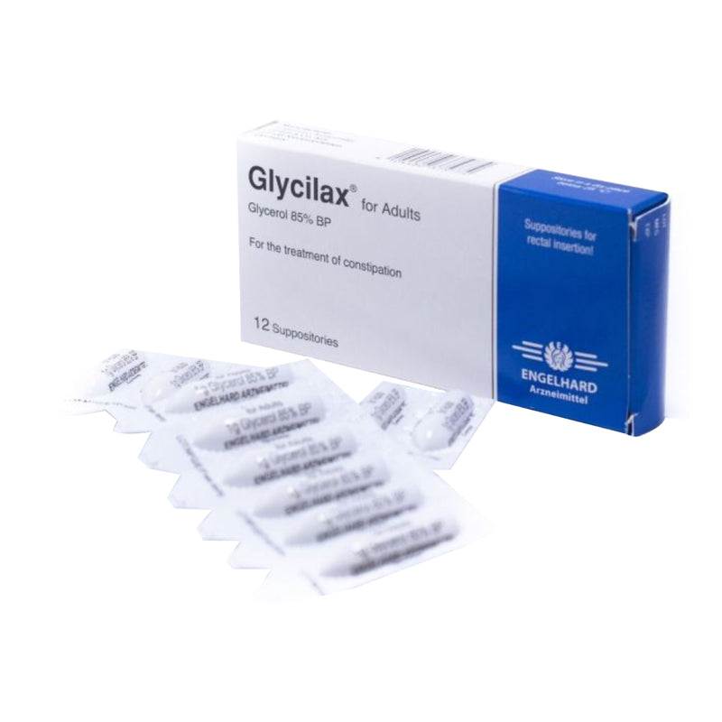 Glycilax Rectal Suppositories Adult 12 Strips