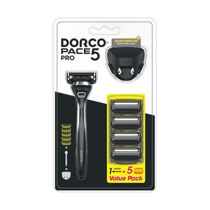 Dorco Razor Pace 5 Pro Men + 5 Refills Value Pack