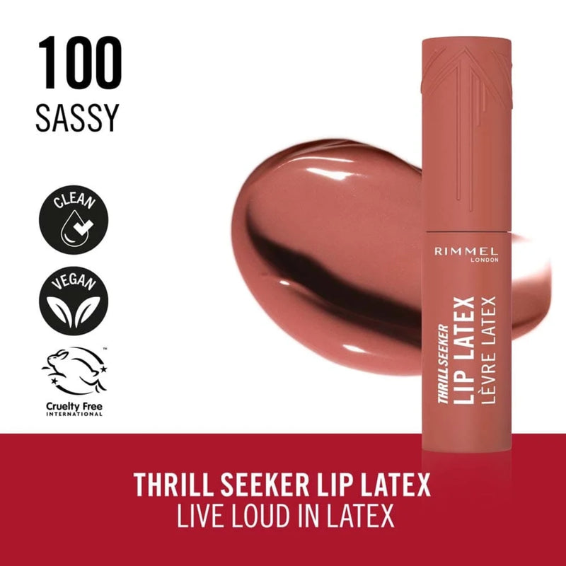 Rimmel Thrill Seeker Lip Latex 100 Sassy 6ml