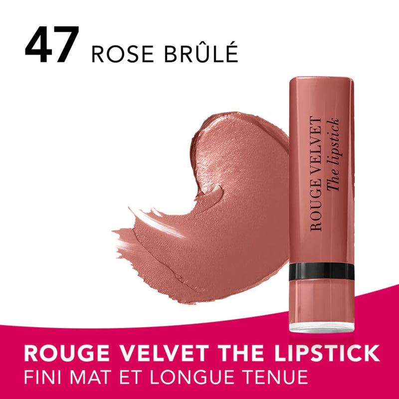 Bourjois Rouge Velvet The Lipstick Matte 47 Rose Brule 2.4g