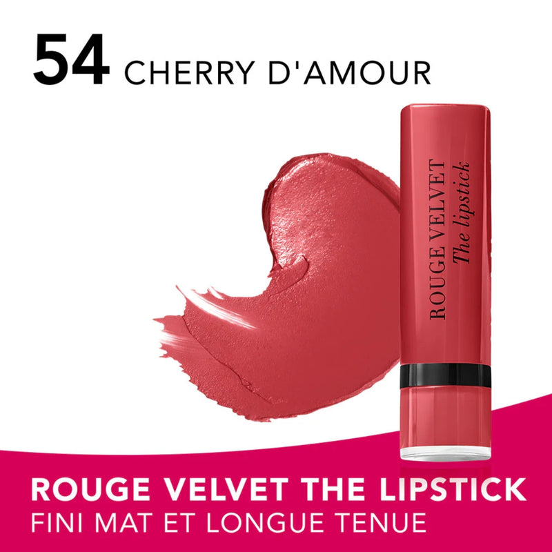 Bourjois Rouge Velvet The Lipstick Matte 54 Cherry D Amour 2.4g