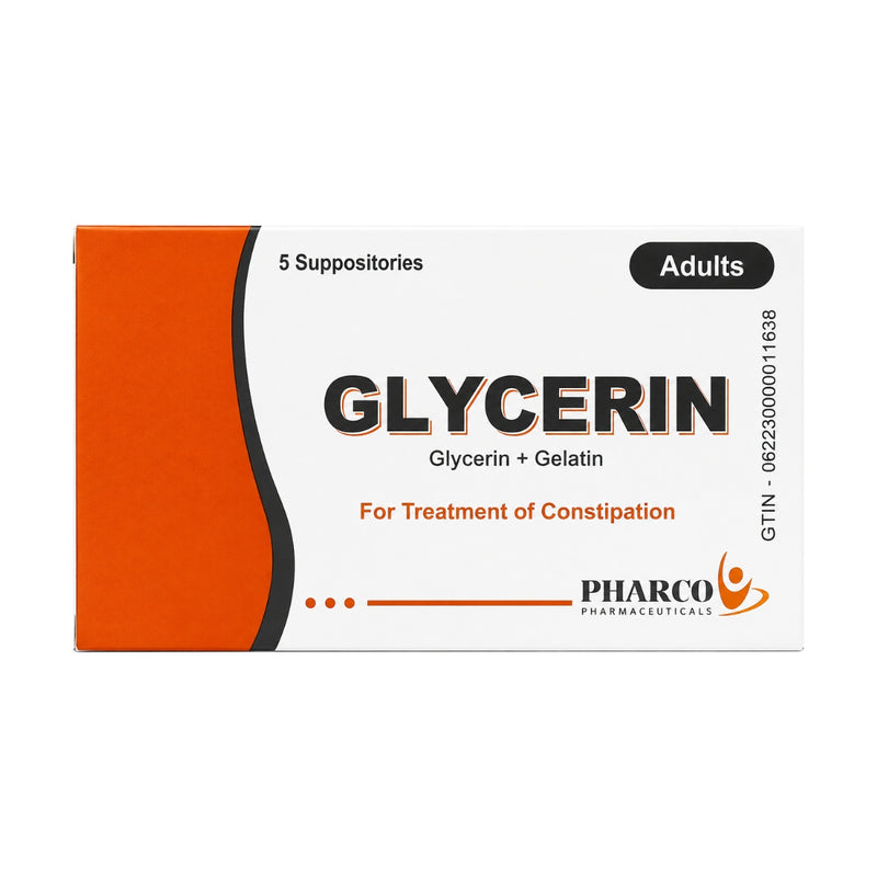 Glycerin Rectal Suppositories Adult 5 Packs