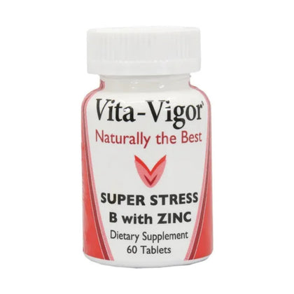 Vita Vigor Super Stress B With Zinc 60 Tablets