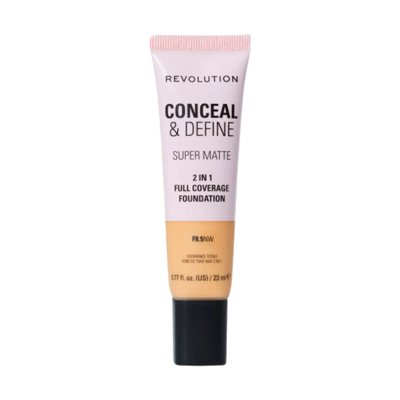 Revolution Makeup Conceal & Define Full Coverage Foundation 8.5NW 23ml