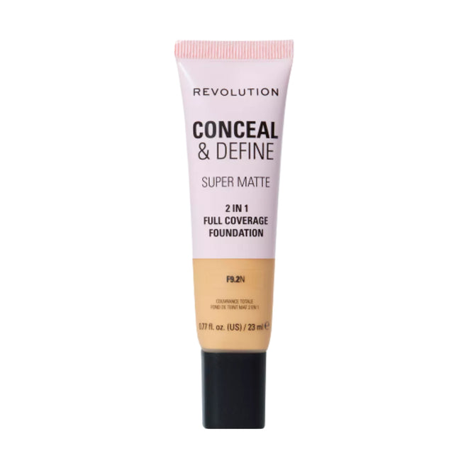 Revolution Makeup Conceal & Define Full Coverage Foundation 9.2N 23ml