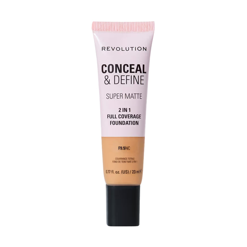 Revolution Makeup Conceal & Define Full Coverage Foundation 9.5NC 23ml