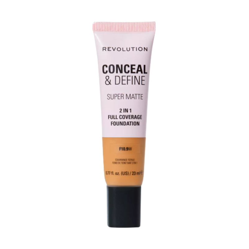 Revolution Makeup Conceal & Define Full Coverage Foundation F10.9W 23ml