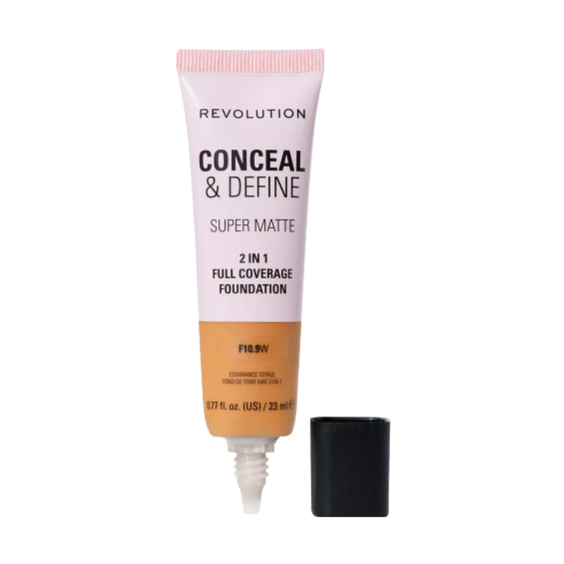 Revolution Makeup Conceal & Define Full Coverage Foundation F10.9W 23ml