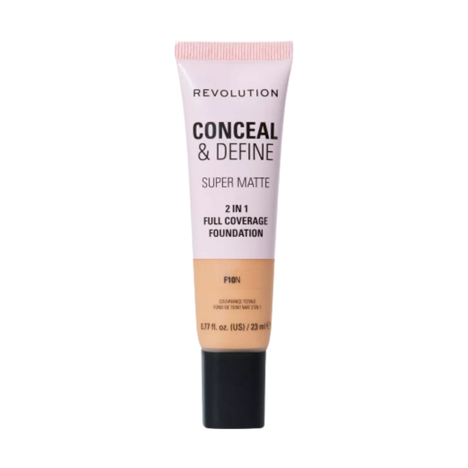 Revolution Makeup Conceal & Define Full Coverage Foundation F10N 23ml
