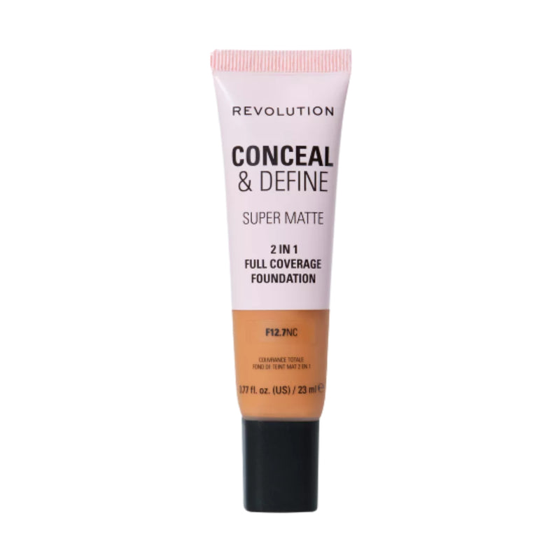 Revolution Makeup Conceal & Define Full Coverage Foundation F12.7NC 23ml