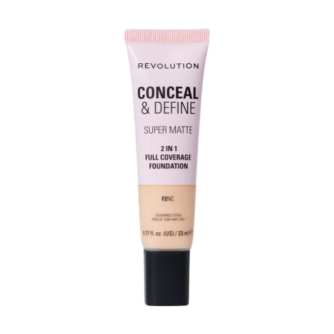 Revolution Makeup Conceal & Define Full Coverage Foundation F2NC 23ml