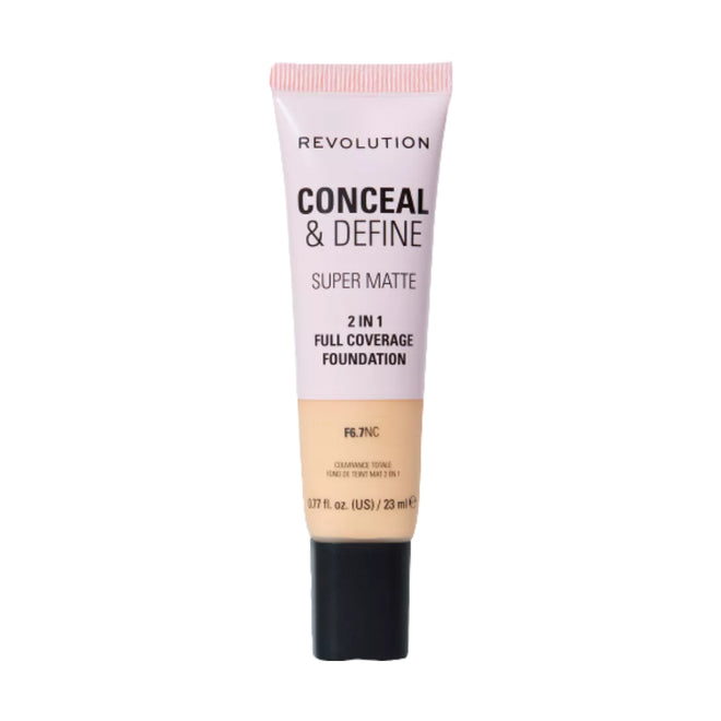 Revolution Makeup Conceal & Define Full Coverage Foundation F6.7NC 23ml
