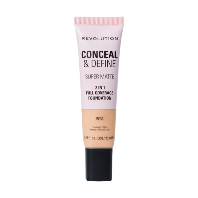 Revolution Makeup Conceal & Define Full Coverage Foundation F7NC 23ml