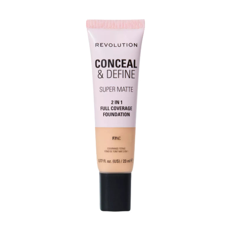 Revolution Makeup Conceal & Define Full Coverage Foundation F7NC 23ml