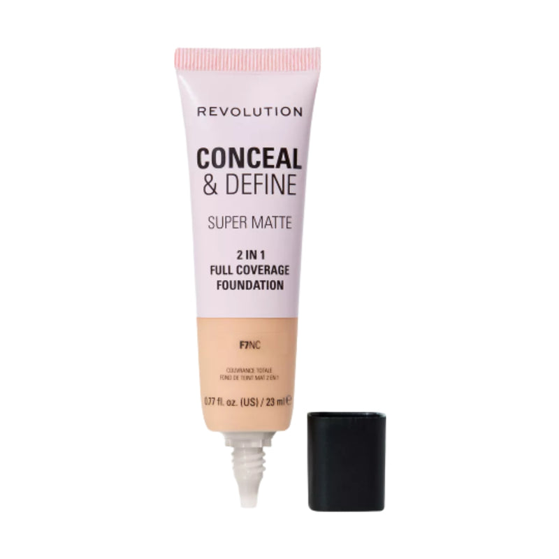 Revolution Makeup Conceal & Define Full Coverage Foundation F7NC 23ml