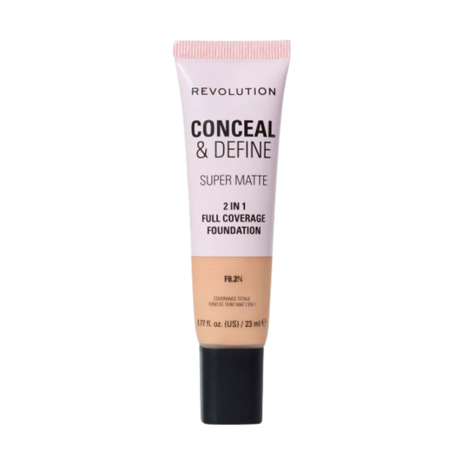 Revolution Makeup Conceal & Define Full Coverage Foundation F8.2N 23ml