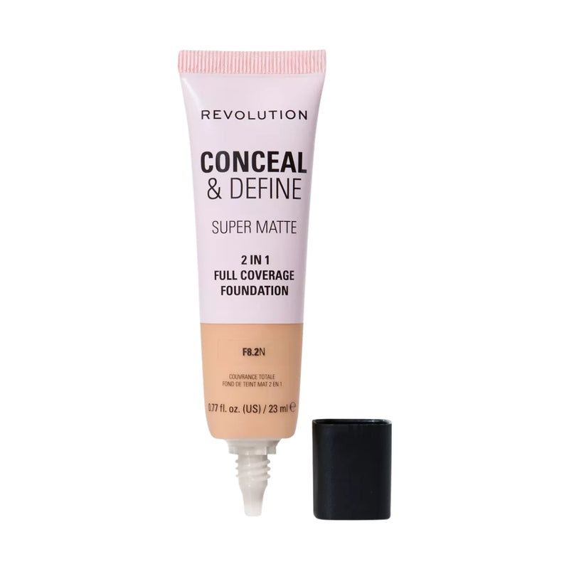 Revolution Makeup Conceal & Define Full Coverage Foundation F8.2N 23ml