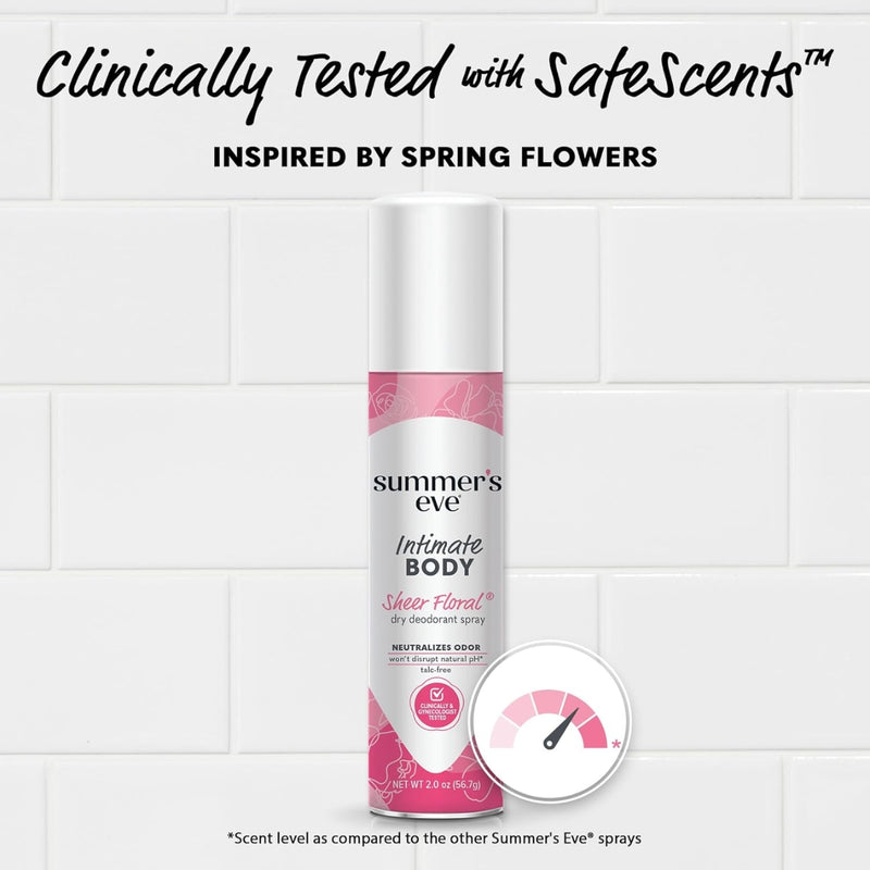 Summer's Eve Daily Freshening Intimate Spray Sheer Floral 56.7g