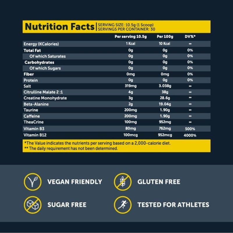 Basix Xtreme Pump Blue Razz Rush 315g