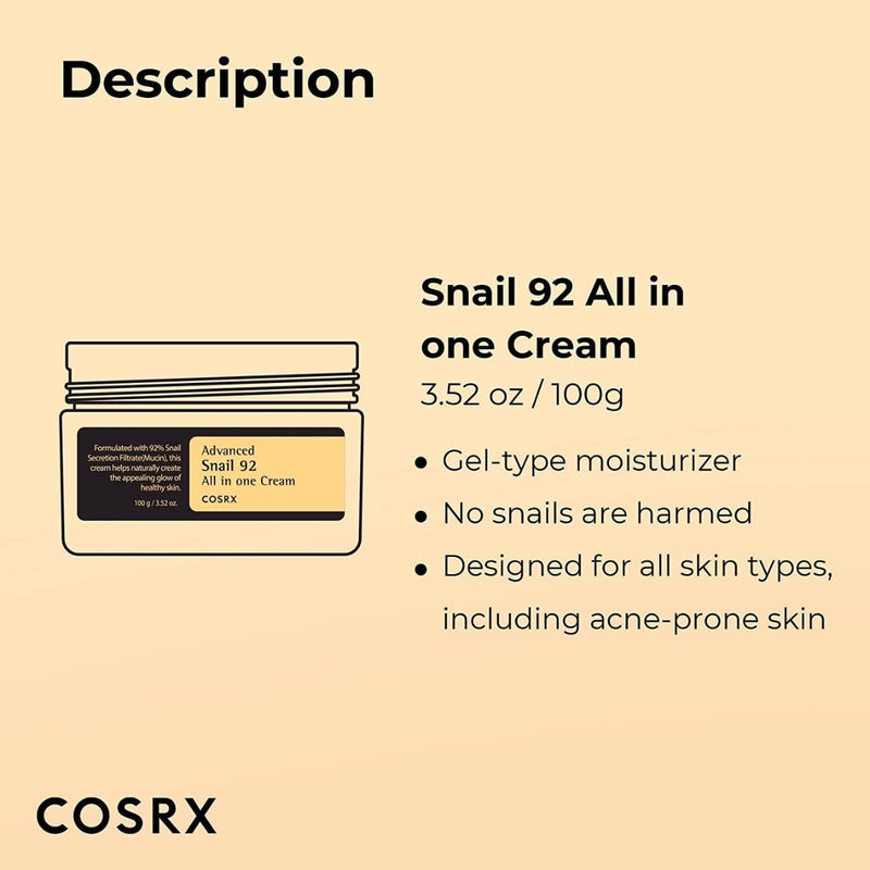 COSRX Advanced Snail 92 All in One Cream 100g