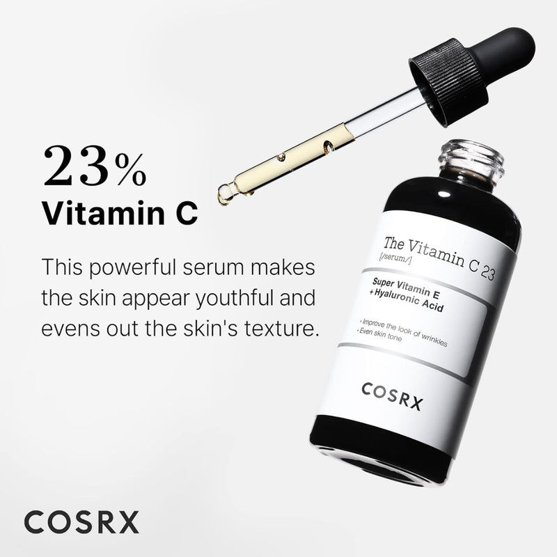 COSRX The Vitamin C 23 Super Vitamin E + Hyaluronic Acid Serum 20ml