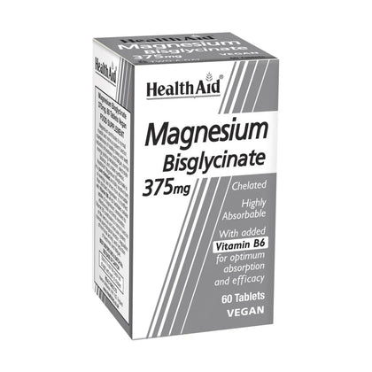 HealthAid Magnesium Bisglycinate 375mg 60 Tablets