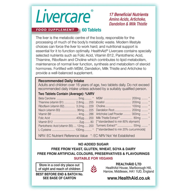 HealthAid Livercare 60 Tablets