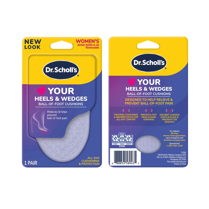 Dr Scholls Love Your Heels & Wedges Ball-Of-Foot Cushions 1 Pair