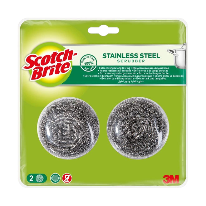 Scotch-Brite Scrubber Stainless Steel 2 Packs