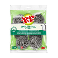 Scotch-Brite Scrubber Stainless Steel 6 Packs