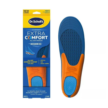 Dr Scholls Extra Comfort All Day with Massaging Gel Insoles Mens 1 Pair - Chemist Warehouse UAE