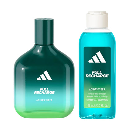 Adidas Vibes Full Recharge Eau de Parfum 100ml + Shower Gel 100ml Gift Set