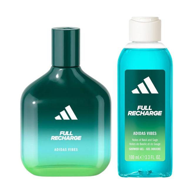 Adidas Vibes Full Recharge EDP 100ml + Shower Gel 100ml