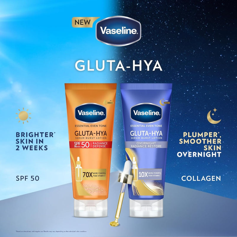Vaseline Body Lotion Essential Even Tone Gluta-Hya Overnight Radiance Repair 200ml
