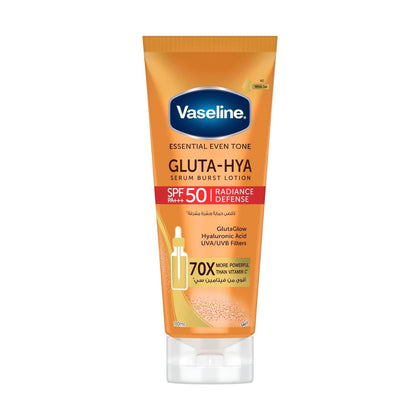 Vaseline Body Lotion Essential Even Tone Gluta-Hya SPF50 180ml