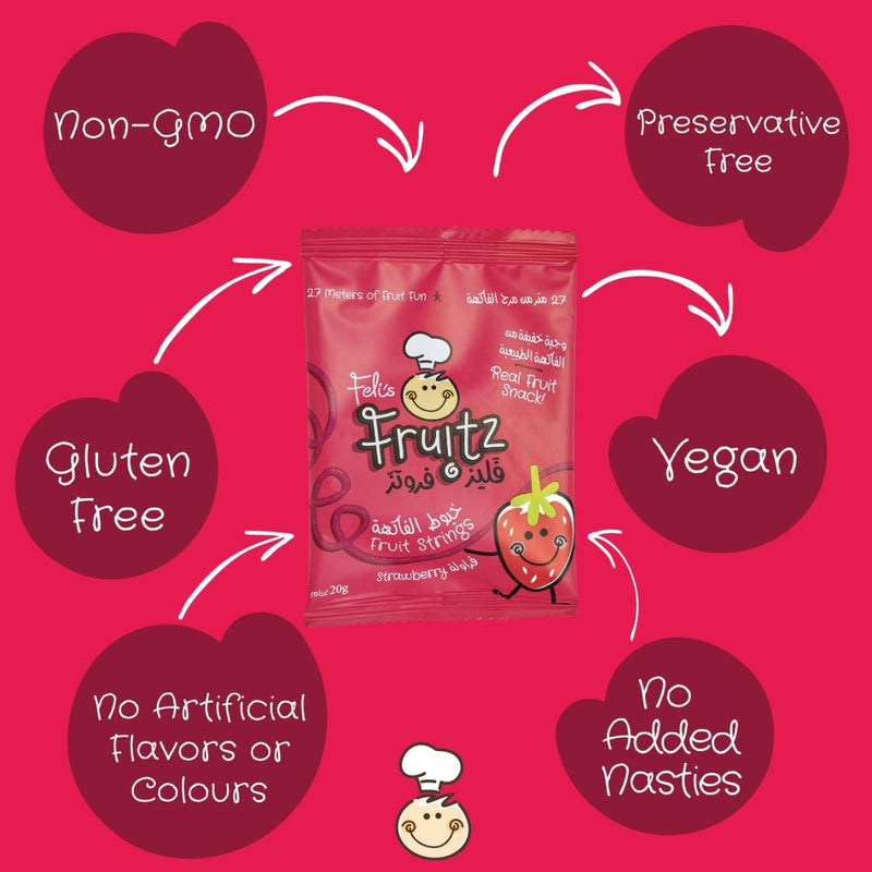 Felis Fruitz Fruit Strings Strawberry 20g
