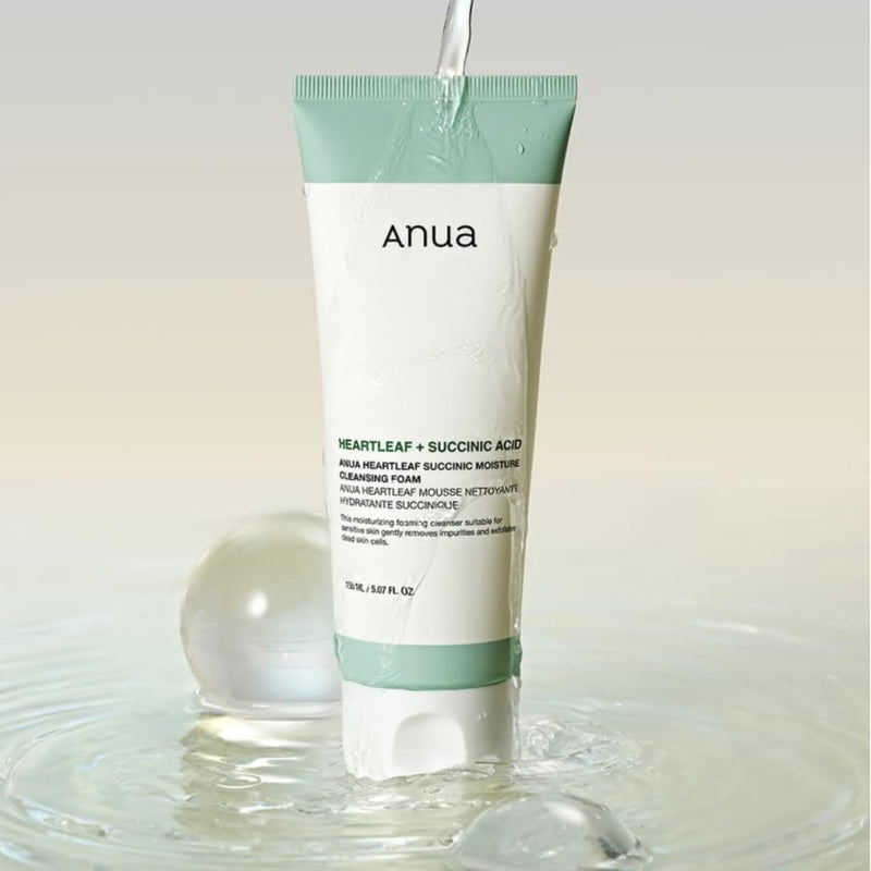 Anua Heartleaf Succinic Moisture Cleansing Foam 150ml
