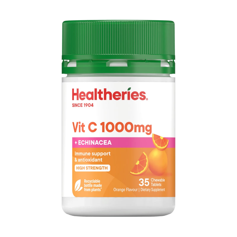 Healtheries Vit C 1000mg Plus Echinacea 35 Chewable Tablets