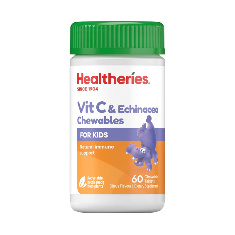 Healtheries Kidscare Vitamin C + Echincea 60 Chewable Tablets