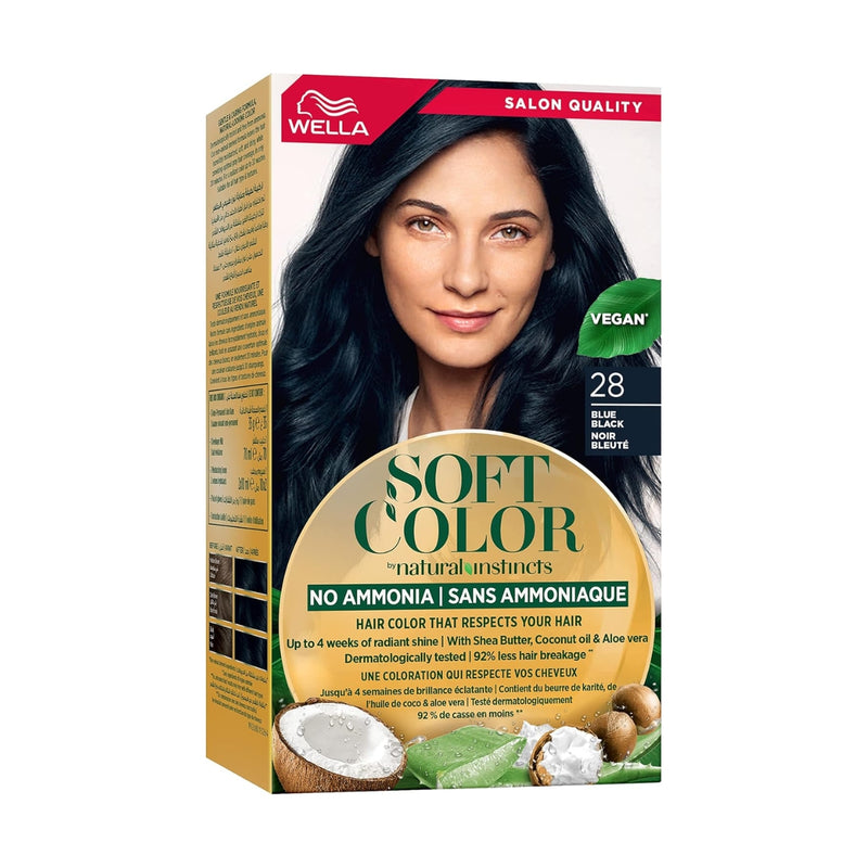 Wella Soft Color Natural Instincts Hair Color 28 Blue Black