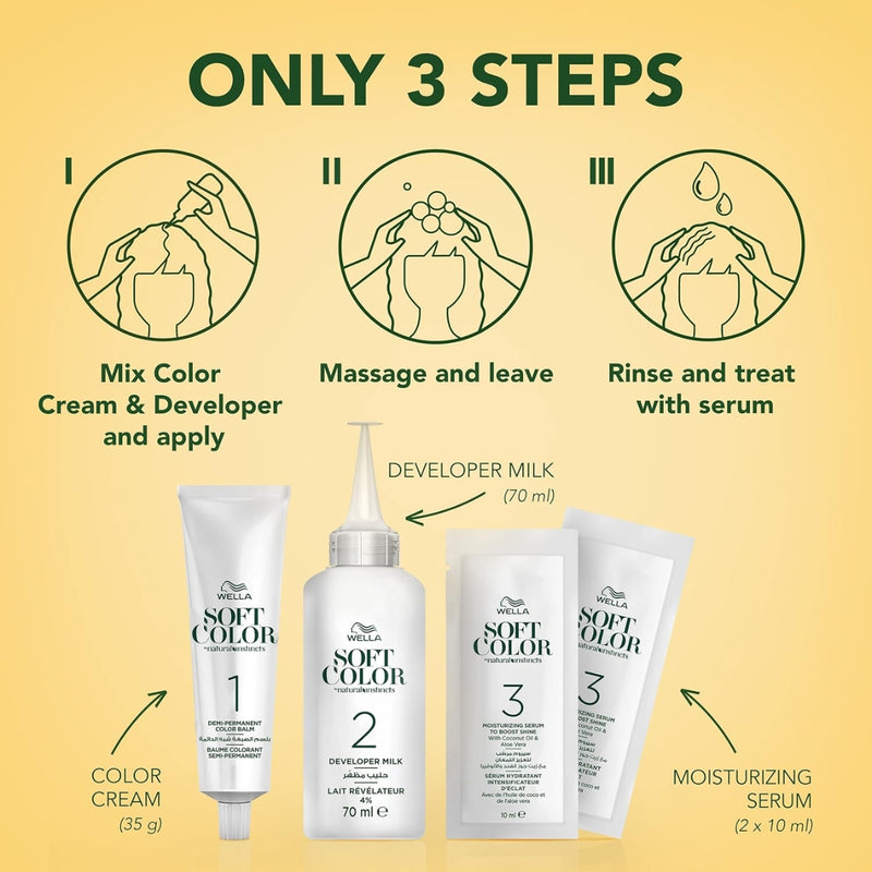 Wella Soft Color Natural Instincts Hair Color 28 Blue Black