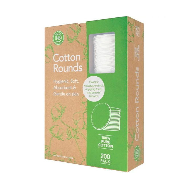 Natural Beauty Cotton Rounds 200 Pack