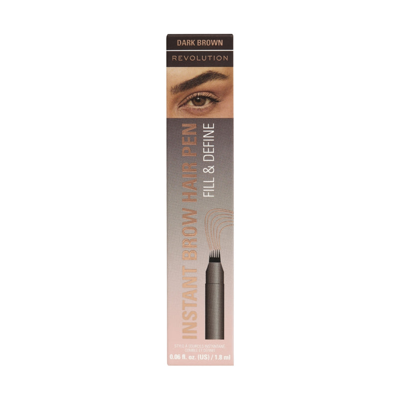 Revolution Makeup Instant Brow Hair Pen Dark Brown 1.8ml