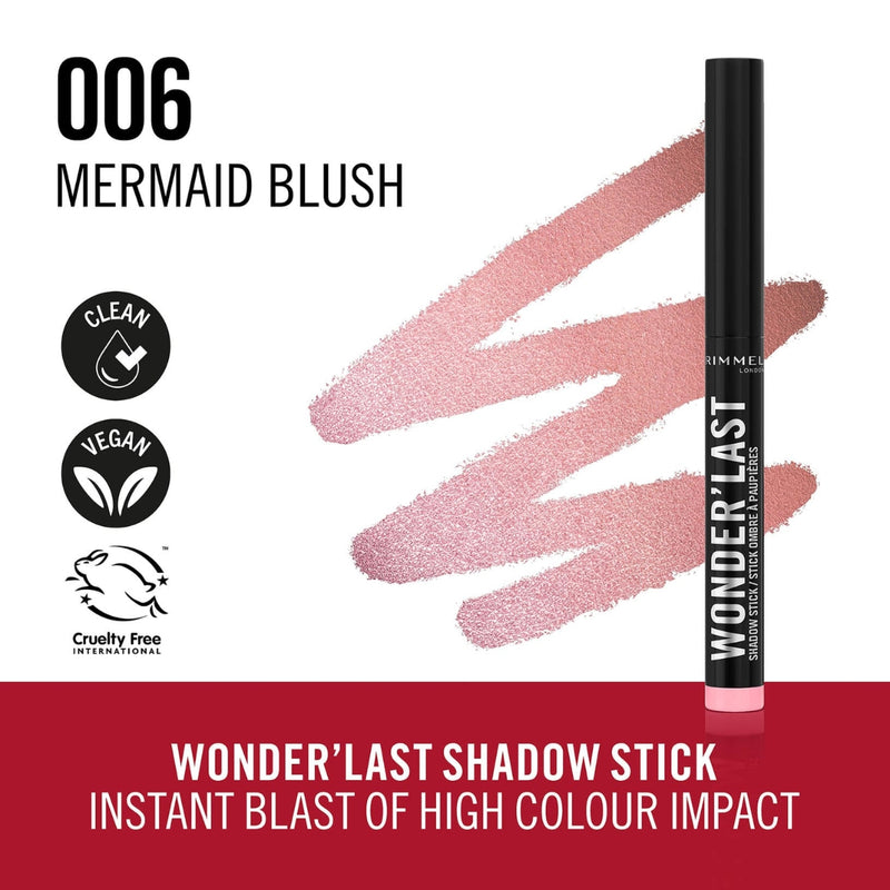 Rimmel Spotify Collection Wonder' Last Eyeshadow Stick 006 Mermaid Blush 1.6g