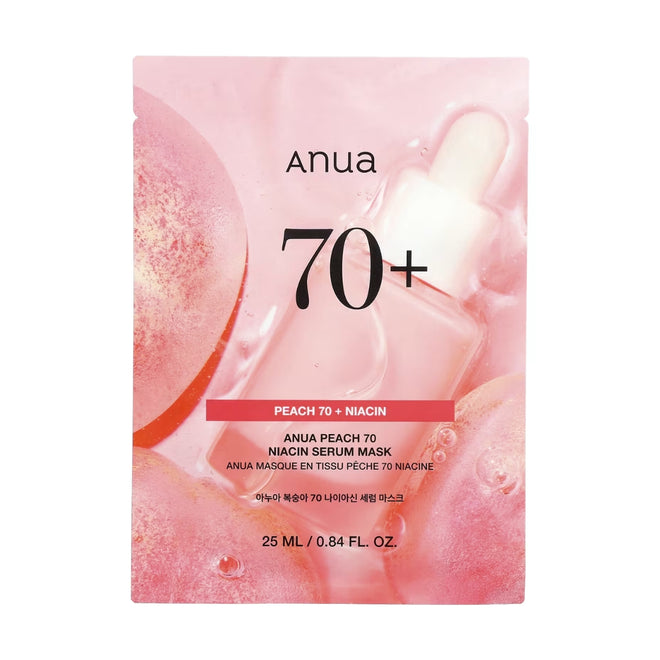 Anua Face Mask Peach 70 Niacin Serum 25ml