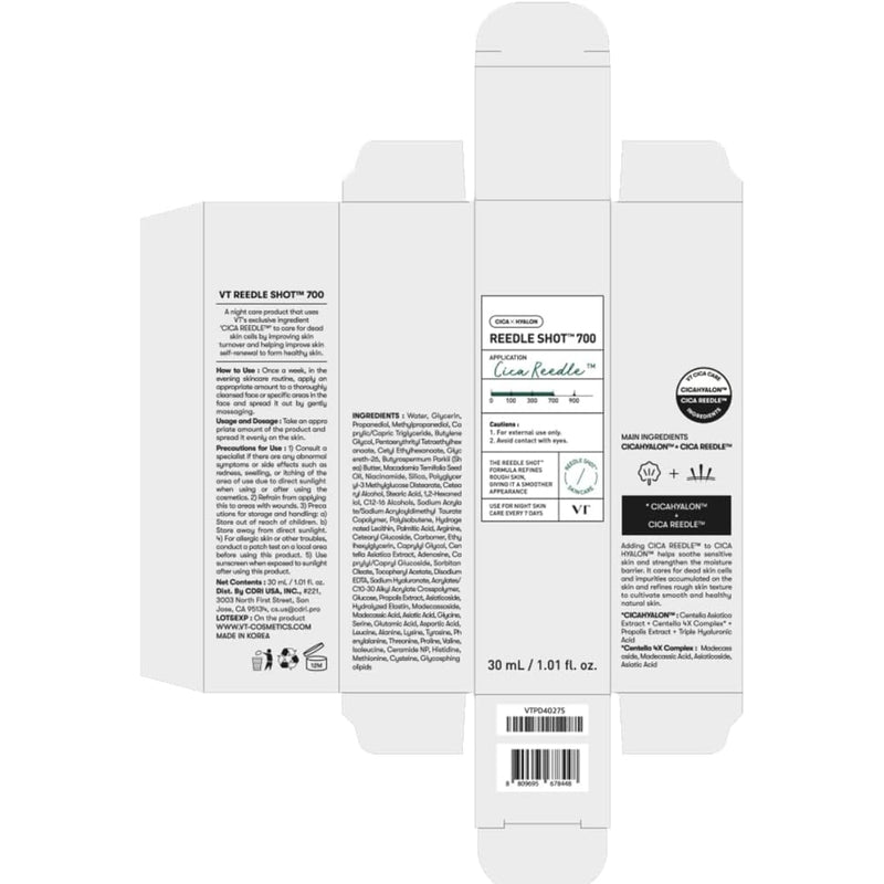VT Cosmetics Reedle Shot 700 Cica Reedle 30ml