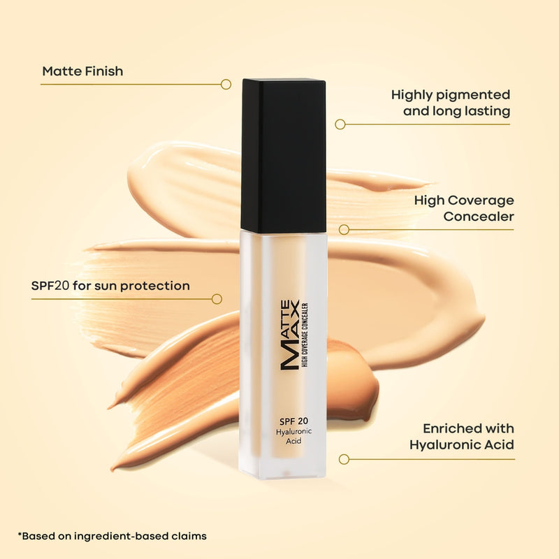 Armaf Beaute Matte Max High Coverage Concealer SPF 20 01 Porcelain 30ml