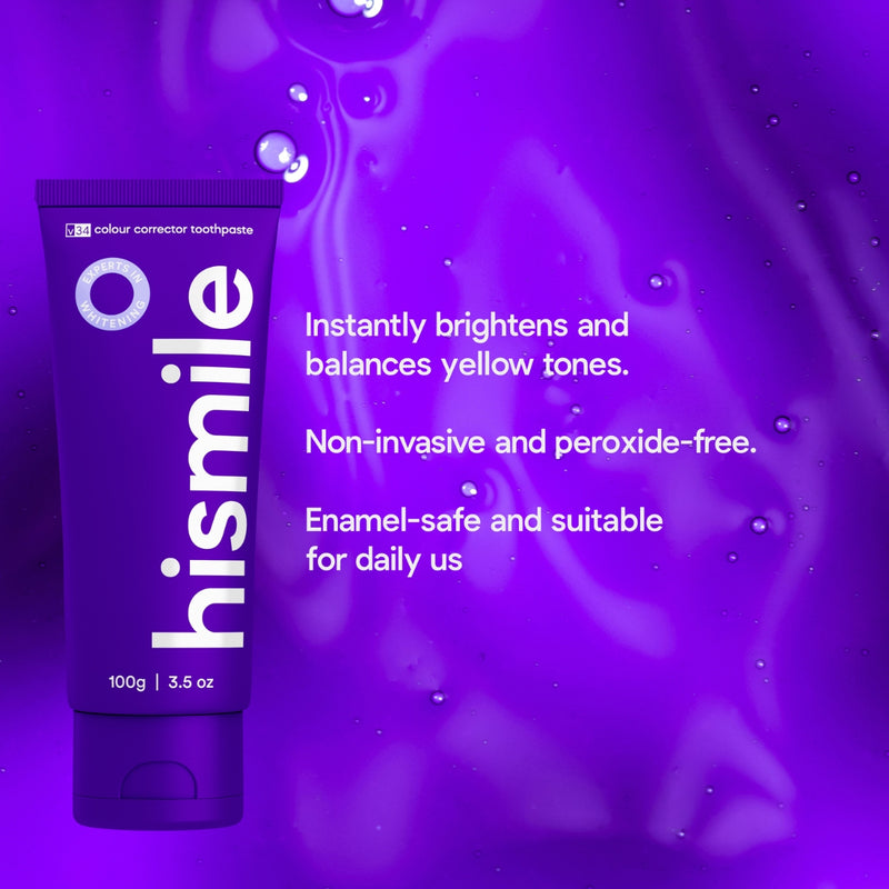 Hismile V34 Teeth Whitening Colour Corrector Toothpaste 30ml