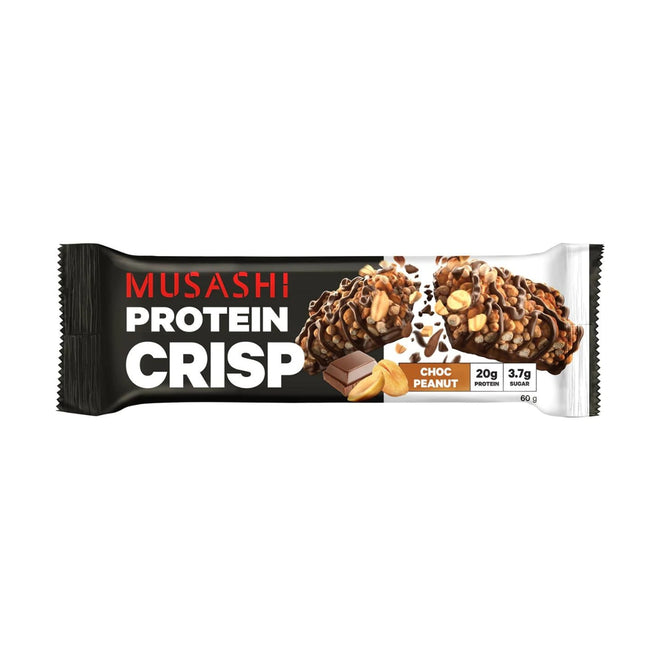 Musashi Protein Crisp Choc Peanut 60g