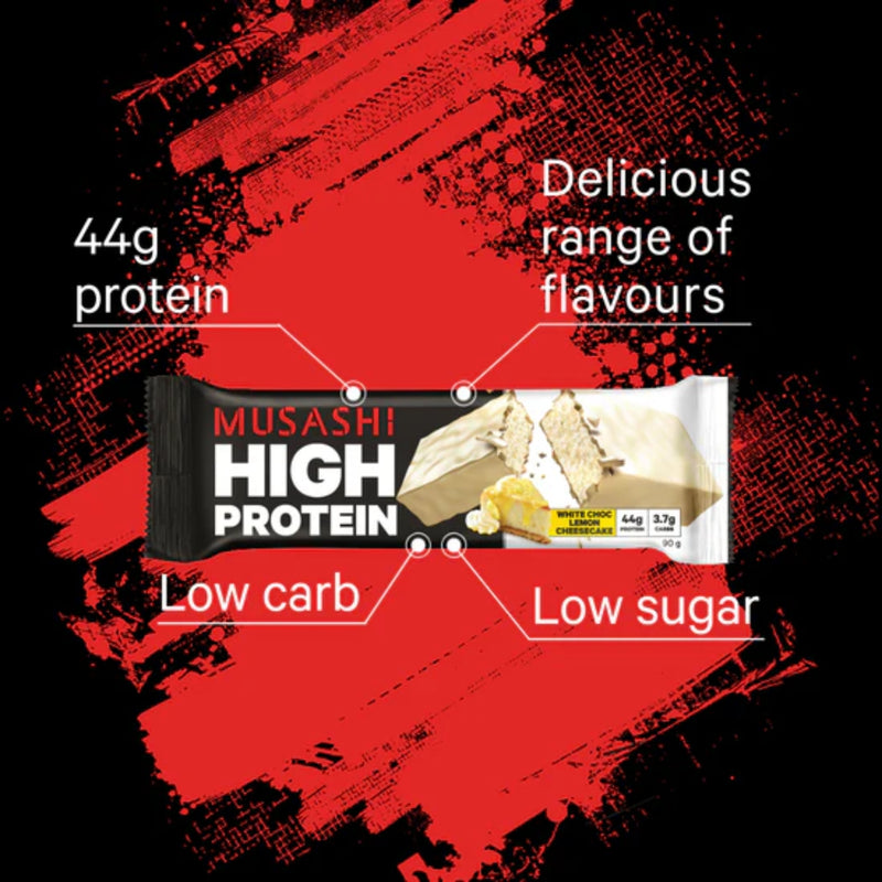 Musashi High Protein Bar White Chocolate Caramel 90g
